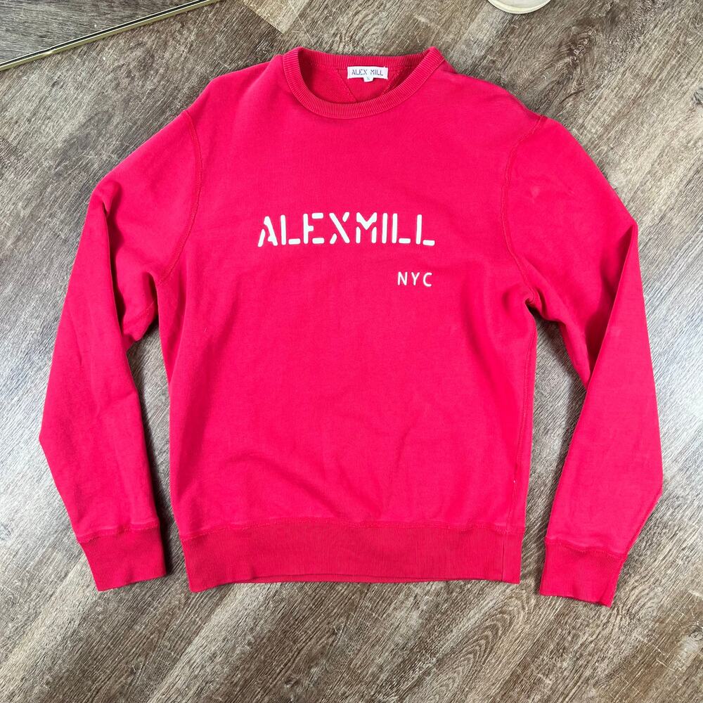Alex Mill Logo Crew Neck sweatshirt in red
